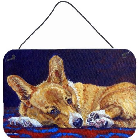 Carolines Treasures Corgi Blue Lonesome Wall and Door Hanging Prints 7320DS812